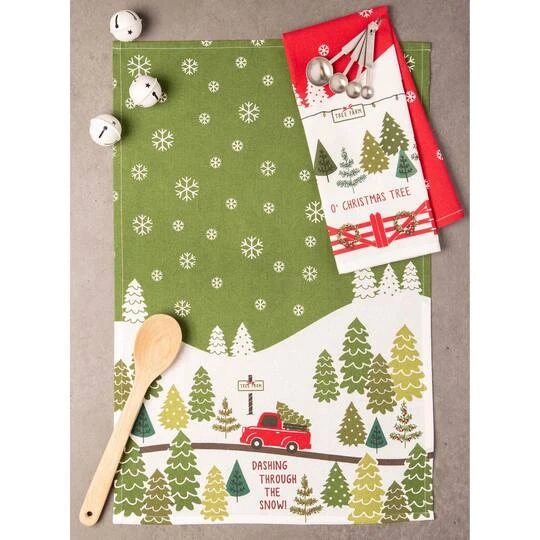 DII® Christmas Tree Farm Dishtowel Set 8 DII® Christmas Tree Farm Dishtowel Set - Image 6