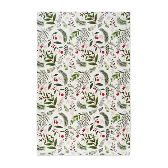 DII® Holiday Sprigs Printed Dishtowel Set 6 DII® Holiday Sprigs Printed Dishtowel Set - Image 4
