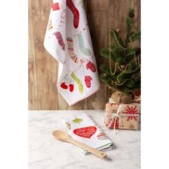 DII® Christmas Trimmings Printed Dishtowel Set -Michaels X-Mas Decor D539898S 6