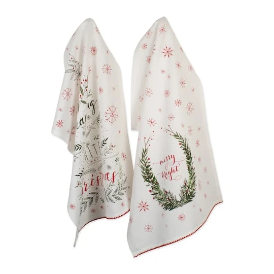 DII® Noel Printed Dishtowel Set 4 DII® Noel Printed Dishtowel Set - Image 2