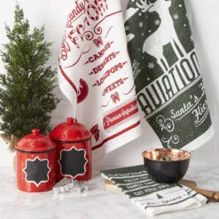 DII® Vintage Farmhouse Flour Sack Dishtowel Set -Michaels X-Mas Decor D539904S 9