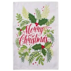 DII® Red & Green Boughs Of Holly Dishtowel Set 20 DII® Red & Green Boughs Of Holly Dishtowel Set -Michaels X-Mas Decor D539907S 6