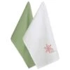 DII® Green Check & White Happy Holidays Dishtowel Set -Michaels X-Mas Decor D539908S 1