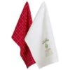 DII® Under The Mistletoe Holiday Dishtowel Set -Michaels X-Mas Decor D539913S 1
