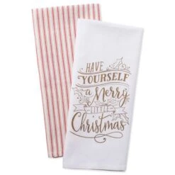 DII® Assorted Merry Little Christmas Dishtowel Set -Michaels X-Mas Decor D539914S 6