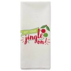 DII® Assorted Jingle On Holiday Printed Dishtowel Set -Michaels X-Mas Decor D539916S 2