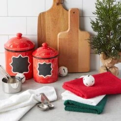 DII® Assorted Holiday Barmop Dishtowel Set 12 DII® Assorted Holiday Barmop Dishtowel Set -Michaels X-Mas Decor D539921S 4