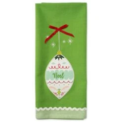 DII® Assorted Holiday Ornaments Embellished Dishtowel Set 24 DII® Assorted Holiday Ornaments Embellished Dishtowel Set -Michaels X-Mas Decor D539922S 10