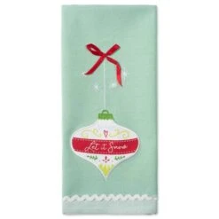 DII® Assorted Holiday Ornaments Embellished Dishtowel Set 17 DII® Assorted Holiday Ornaments Embellished Dishtowel Set -Michaels X-Mas Decor D539922S 3
