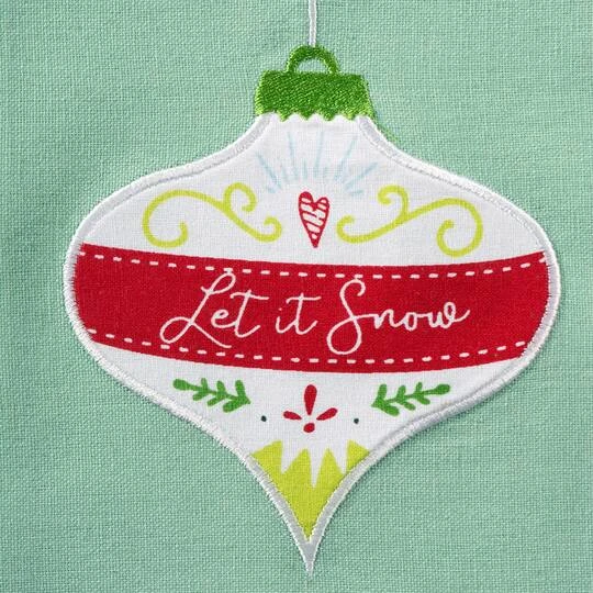 DII® Assorted Holiday Ornaments Embellished Dishtowel Set 10 DII® Assorted Holiday Ornaments Embellished Dishtowel Set - Image 8