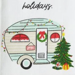 DII® Holidays On Wheels Printed Dishtowel Set -Michaels X-Mas Decor D539925S 4