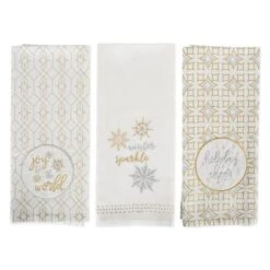 DII® Assorted Winter Sparkle Embellished Dishtowel Set 16 DII® Assorted Winter Sparkle Embellished Dishtowel Set -Michaels X-Mas Decor D539929S 6