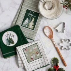 DII® Winter Woods Embellished Dishtowel Set 20 DII® Winter Woods Embellished Dishtowel Set -Michaels X-Mas Decor D539930S 8