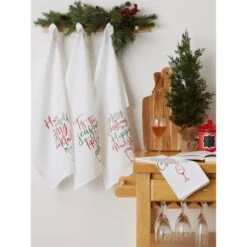 DII® Assorted Tipsy Glitzy Christmas Dishtowel Set 20 DII® Assorted Tipsy Glitzy Christmas Dishtowel Set -Michaels X-Mas Decor D539933S 8
