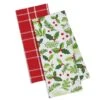 DII® Boughs Of Holly Dishtowel Set -Michaels X-Mas Decor D539939S 1