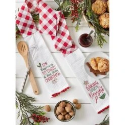 DII® Baking Spirits Bright Kitchen Towel Scarf -Michaels X-Mas Decor D539942S 2