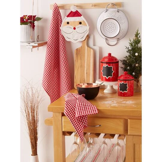 DII® Jolly Santa Potholder Gift Set 9 DII® Jolly Santa Potholder Gift Set - Image 7