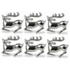 DII® Silver Stag Napkin Rings, 6ct.