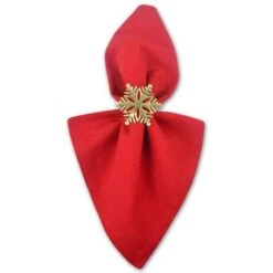 DII® Gold Snowflake Napkin Rings, 6ct. 13 DII® Gold Snowflake Napkin Rings, 6ct. -Michaels X-Mas Decor D539968S 5