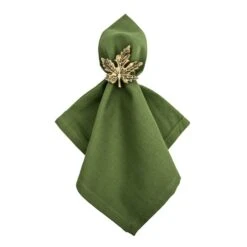 DII® Gold Maple Leaf Napkin Rings, 6ct. -Michaels X-Mas Decor D539969S 5