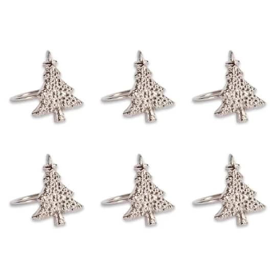 DII® Christmas Tree Napkin Rings, 6ct. 3 DII® Christmas Tree Napkin Rings, 6ct.