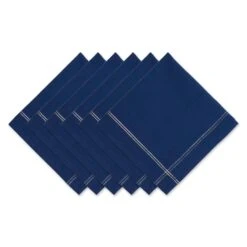 DII® Blue With Silver & Gold Border Napkins, 6ct. 14 DII® Blue With Silver & Gold Border Napkins, 6ct. -Michaels X-Mas Decor D539991S 1 1