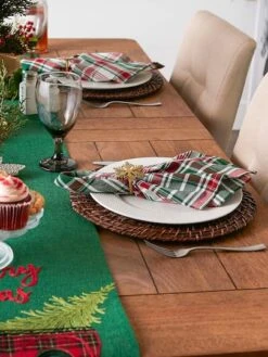 DII® Yuletide Plaid Napkins, 6ct. -Michaels X-Mas Decor D539992S 7