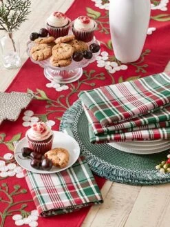 DII® Yuletide Plaid Napkins, 6ct. -Michaels X-Mas Decor D539992S 8