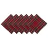 DII® Holiday Metallic Plaid Napkins, 6ct.