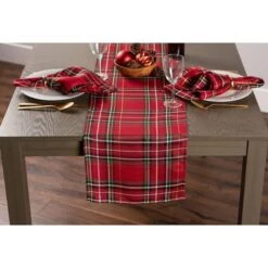 DII® Holiday Metallic Plaid Napkins, 6ct. -Michaels X-Mas Decor D539996S 2