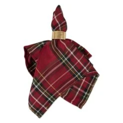 DII® Holiday Metallic Plaid Napkins, 6ct. -Michaels X-Mas Decor D539996S 4