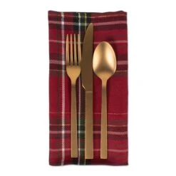 DII® Holiday Metallic Plaid Napkins, 6ct. -Michaels X-Mas Decor D539996S 5