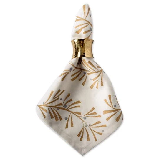 DII® Metallic Holly Leaves Napkins, 6ct. 7 DII® Metallic Holly Leaves Napkins, 6ct. - Image 5