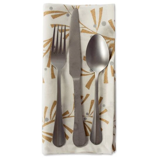 DII® Metallic Holly Leaves Napkins, 6ct. 11 DII® Metallic Holly Leaves Napkins, 6ct. - Image 9