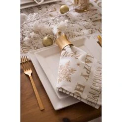 DII® Gold Christmas Collage Napkins, 6ct. 18 DII® Gold Christmas Collage Napkins, 6ct. -Michaels X-Mas Decor D539999S 4