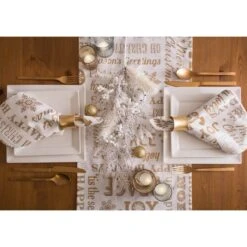 DII® Gold Christmas Collage Napkins, 6ct. 21 DII® Gold Christmas Collage Napkins, 6ct. -Michaels X-Mas Decor D539999S 7