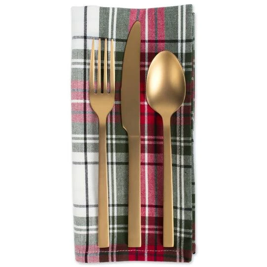 DII® Christmas Plaid Napkins, 6ct. 8 DII® Christmas Plaid Napkins, 6ct. - Image 6