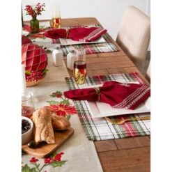 DII® Nordic Snowflake Embroidered Napkin Set, 4ct. -Michaels X-Mas Decor D540011S 8