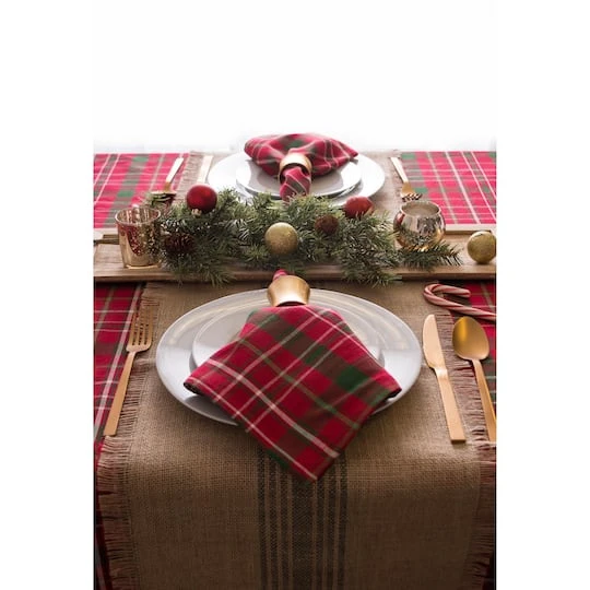 DII® Tartan Holly Plaid Napkin Set, 6ct. 7 DII® Tartan Holly Plaid Napkin Set, 6ct. - Image 5
