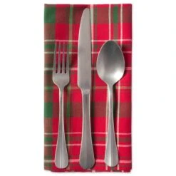 DII® Tartan Holly Plaid Napkin Set, 6ct. 18 DII® Tartan Holly Plaid Napkin Set, 6ct. -Michaels X-Mas Decor D540013S 5
