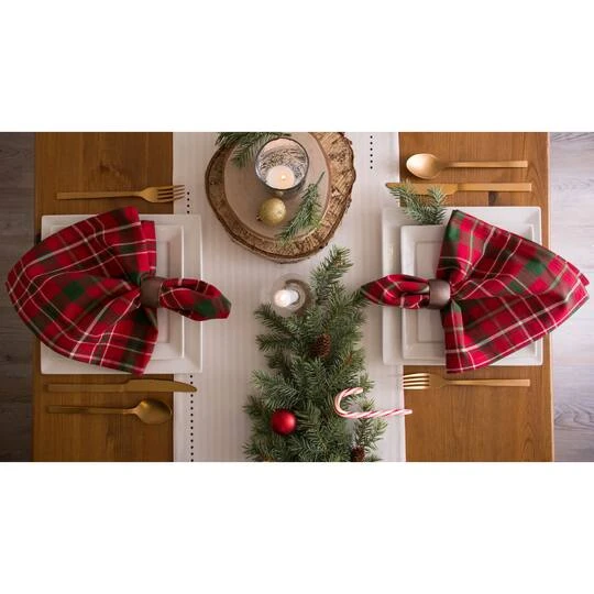 DII® Tartan Holly Plaid Napkin Set, 6ct. 9 DII® Tartan Holly Plaid Napkin Set, 6ct. - Image 7