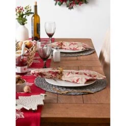 DII® Scandinavian Snowflakes Printed Napkin Set, 6ct. 20 DII® Scandinavian Snowflakes Printed Napkin Set, 6ct. -Michaels X-Mas Decor D540014S 8