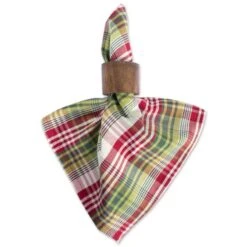 DII® Holly Jolly Plaid Napkin Set, 6ct. -Michaels X-Mas Decor D540015S 3