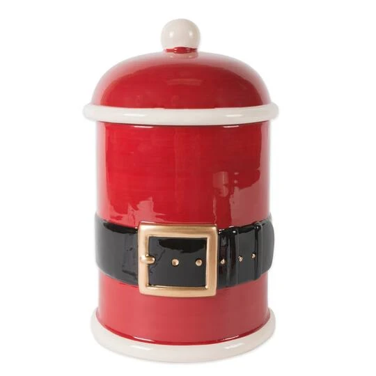 DII® 10" Santa Belt Pet Treat Canister 4 DII® 10" Santa Belt Pet Treat Canister - Image 2