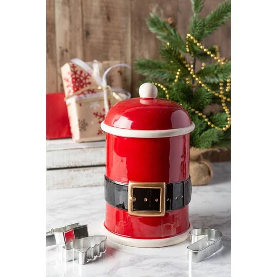 DII® 10" Santa Belt Pet Treat Canister 7 DII® 10" Santa Belt Pet Treat Canister - Image 5