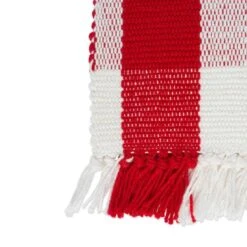 DII® Red Tinsel Plaid Fringed Placemats, 6ct. 13 DII® Red Tinsel Plaid Fringed Placemats, 6ct. -Michaels X-Mas Decor D540023S 2