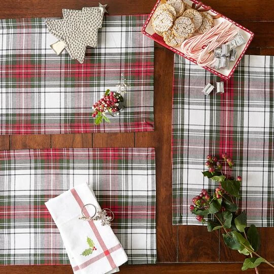 DII® Christmas Plaid Placemats, 6ct. 13 DII® Christmas Plaid Placemats, 6ct. - Image 11