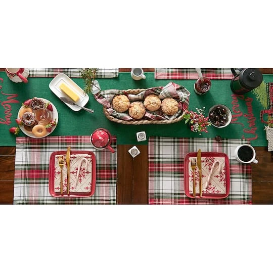 DII® Christmas Plaid Placemats, 6ct. 14 DII® Christmas Plaid Placemats, 6ct. - Image 12