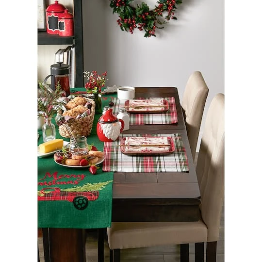 DII® Christmas Plaid Placemats, 6ct. 11 DII® Christmas Plaid Placemats, 6ct. - Image 9
