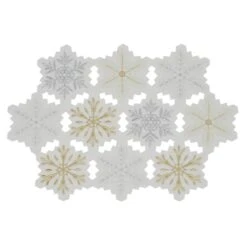 DII® Embroidered Snowflake Placemats, 4ct. 17 DII® Embroidered Snowflake Placemats, 4ct. -Michaels X-Mas Decor D540029S 4